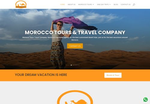لقطة شاشة لموقع Morocco Tours Company
بتاريخ 15/11/2021
بواسطة دليل مواقع موقعي