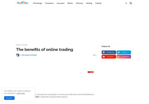 لقطة شاشة لموقع Determine the Benefits of Online Trading in Excellent Detail
بتاريخ 03/12/2021
بواسطة دليل مواقع موقعي