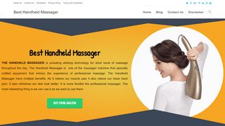 لقطة شاشة لموقع Best Handheld Massager
بتاريخ 21/09/2019
بواسطة دليل مواقع موقعي