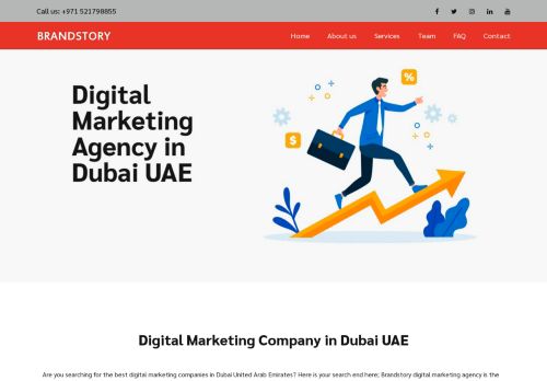 لقطة شاشة لموقع Brandstory Digital Marketing Agency in Dubai
بتاريخ 08/08/2020
بواسطة دليل مواقع موقعي