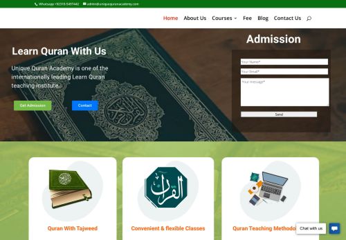 لقطة شاشة لموقع Unique Quran Academy - Online Quran teaching institute
بتاريخ 08/08/2020
بواسطة دليل مواقع موقعي