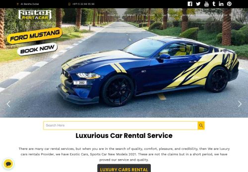 لقطة شاشة لموقع Faster Rent a Car Dubai | Cheap, Luxury, Exotic, & Sports Cars | Luxury Car Rental Service
بتاريخ 10/02/2021
بواسطة دليل مواقع موقعي