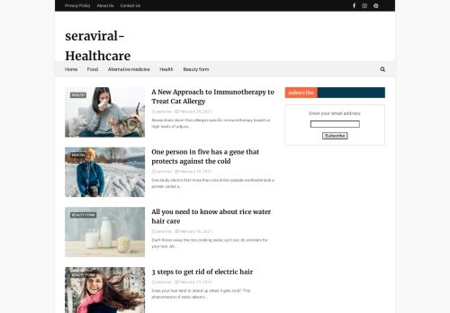 لقطة شاشة لموقع Seraviral-Healthcare
بتاريخ 02/03/2021
بواسطة دليل مواقع موقعي